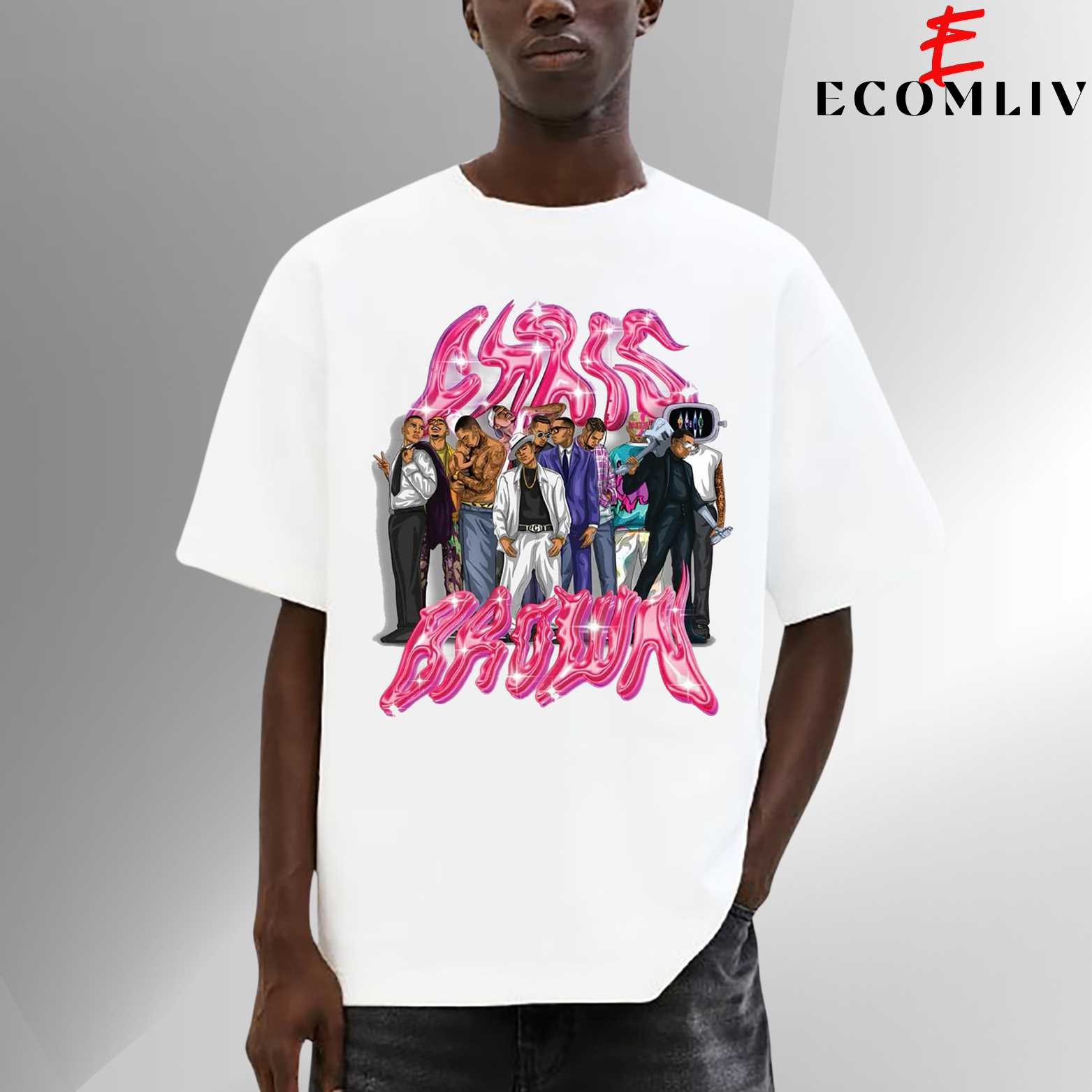 Chris Brown Visual Shirt, Hip Hop Graphic Tee, Unisex Style